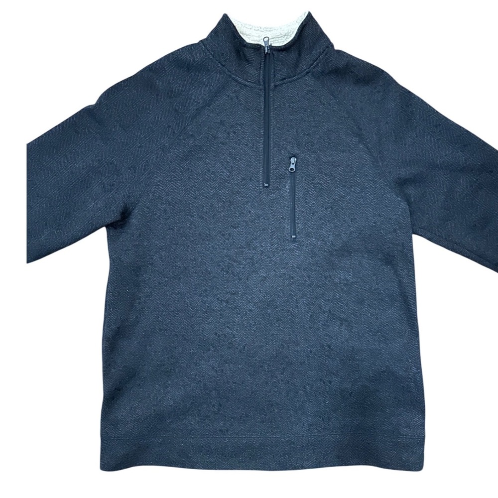 Old River Men's Navy Quilted 1/4 Zip Pullover Size L